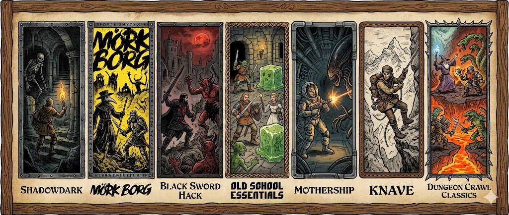 Quelques jeux OSR